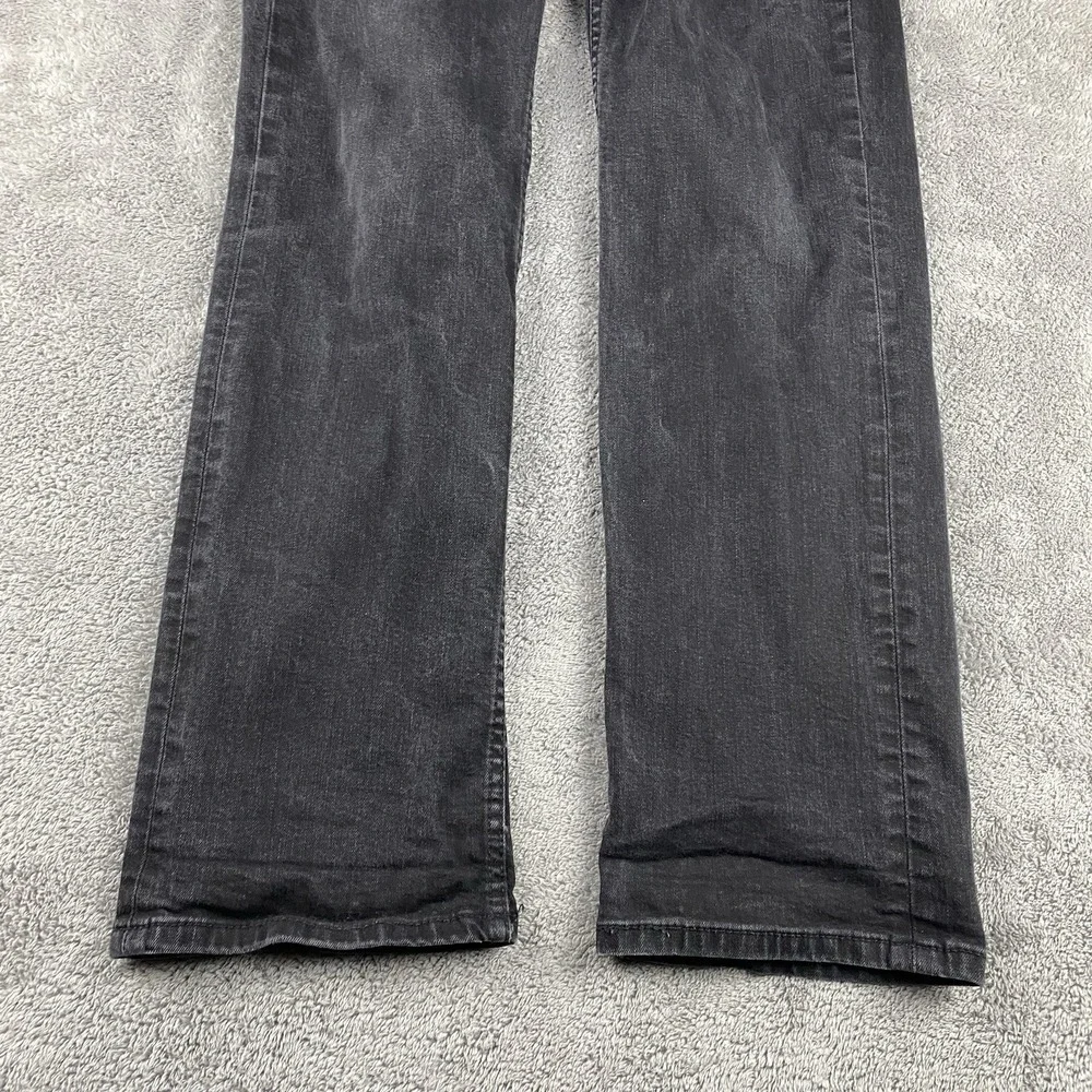 Levis 514 Straight Jeans Mens 34x31 Black Mid Rise Denim‎